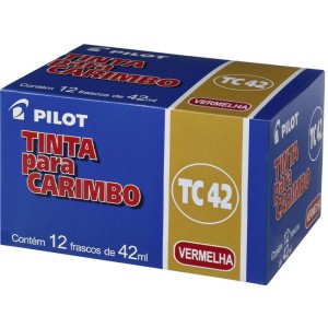 Tinta Para Carimbo 42ml Vermelha-005104-31344