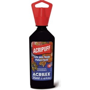 Tinta Para Tecido Acripuff 35ml Preto-059769-54126