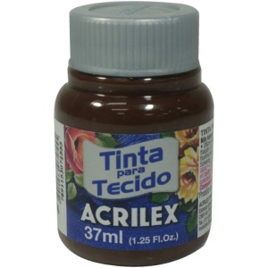 Tinta Para Tecido Fosca 37ml Marrom Cafe-073095-21197