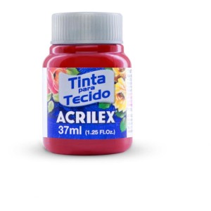 Tinta Para Tecido Fosca 37ml Vermelho Escarlate-006508-16617