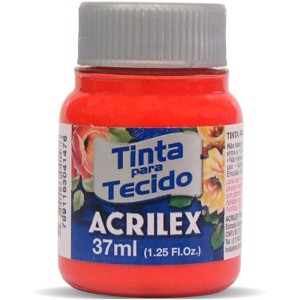 Tinta Para Tecido Fosca 37ml Vermelho Vivo-006541-12359