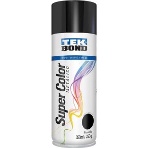 Tinta Spray Metalico Preto 350ml/250g-078296-31355