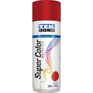 Tinta Spray Metalico Vermelho 350ml/250g-078294-63360