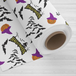 Tnt Estampado 1,40m 40g Halloween Fundo Branco-109497-90261