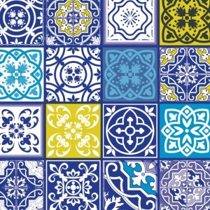 Toalha Termica Azulejo Portugues 1,40 X 30m.-074706-63996