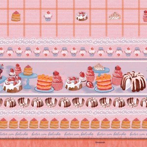 Toalha Termica Cupcake Morango 1,40 X 30m-100272-43579