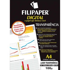 Transparencia Laserjet Laser Pro A4 Tarja Remov.100mi-063171-40919