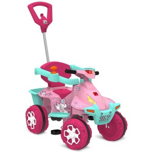 Veiculo Para Bebe Smart Quad Rosa Passeio/pedal-107013-25925