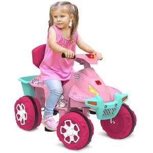 Veiculo Para Bebe Smart Quad Rosa Passeio/pedal-107013-89171