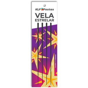 Vela Para Aniversario Estrelar C/04-077253-74446