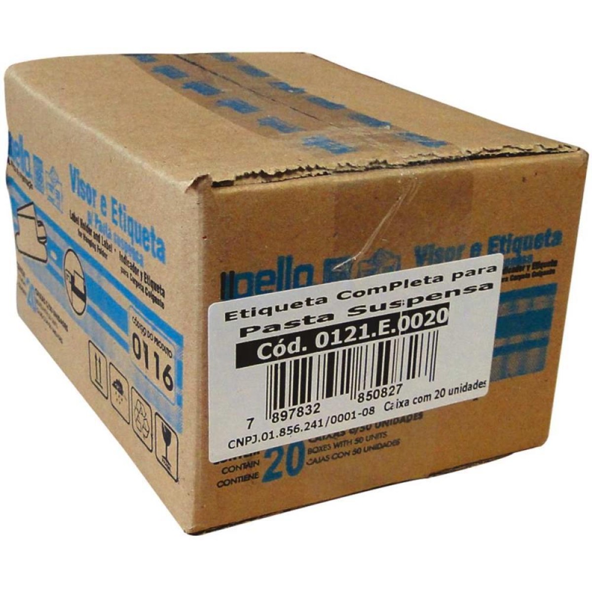 Visor Para Pasta Suspensa Etiqueta Branca C/50un.-056073-13330