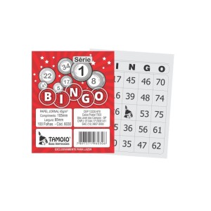 Bloco Para Bingo Jornal 105x85mm 100fls. S1-15-094919-60014