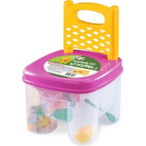 Brincando De Casinha Cadeirinha C/kit Cozinha-077167-19216