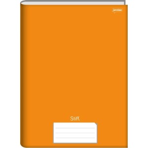 Caderno Brochurao Capa Dura Stiff 48fls Univ. Laranja-109427-74187