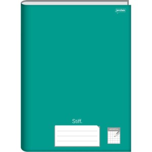 Caderno Quadriculado 1/4 Stiff 96fls 7x7mm Cd Verde-109422-39412