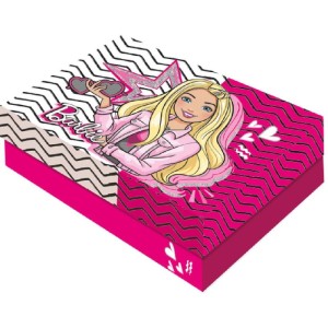 Caixa Para Presente Com Tampa Barbie Retang. G 25x20x8,5cm-109669-60202