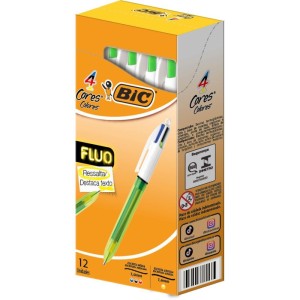 Caneta Esferografica Bic 4  Cores Fluo-106036-16837