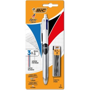 Caneta Esferografica Bic 4 Cor+lap+graf 0.7mm-106037-25042