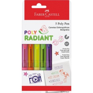 Caneta Esferografica Poly Pen Radiant 5 Cores-108351-13238