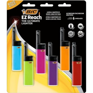 Isqueiro Descartavel Bic Ez Reach Cartela C/6-106020-30610