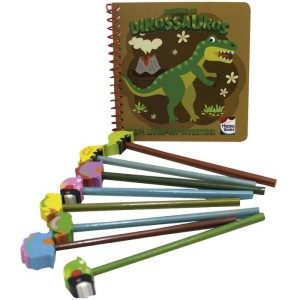 Livro Brinquedo Ilustrado Kit Divertido Dinossauros-107764-43374