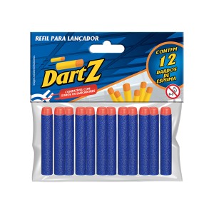 Dart Z Dardos De Espuma Refil C/12pcs-839600