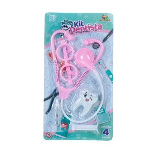 Kit Dentista Girl 4 Pecas Na Cartela-842233