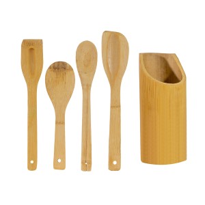 Suporte Redondo Com 4 Utensílios Bambu-832394-41498