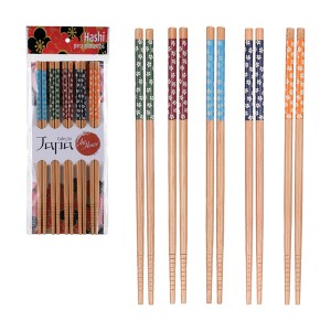 Hashi Com 5 Pares Bambu-836783-84255