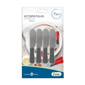 Espátula Para Cremes E Molhos Com 4 Peças-835028