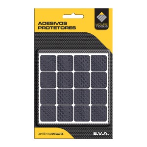 Adesivo Protetor Eva Quadrado 16pçs-841637