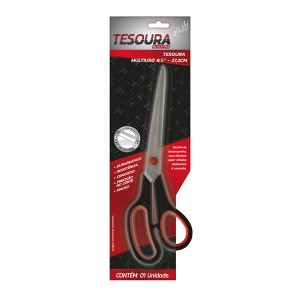 Tesoura Black Red Multiuso 8,5'-837752