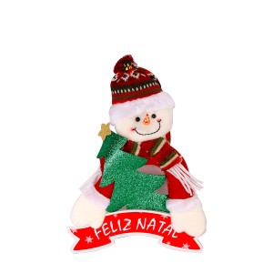 Enfeite Porta Noel E Boneco Com Placa-837059-40113