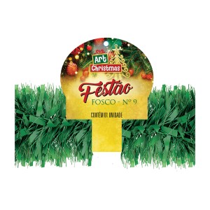 Festão Corte Duplo Fosco Verde-835732-44219