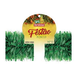 Festão Corte Duplo Fosco Verde-830813-24336