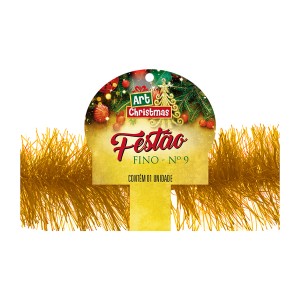 Festão Corte Fino Dourado-832975-42325