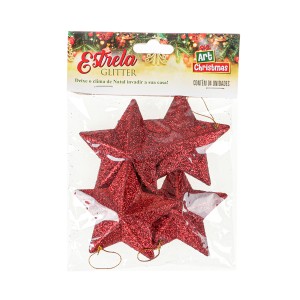 Estrela Glitter Com 4 Peças-833911-49204