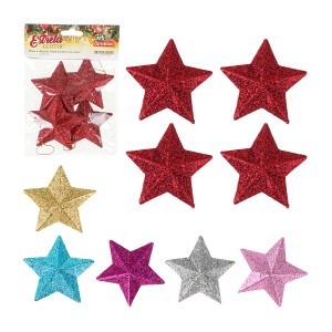 Estrela Glitter Com 4 Peças-833911-93002