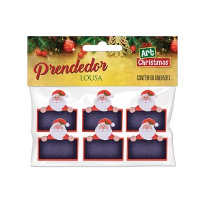 Prendedor Madeira Lousa Com 6 Peças-838394-27782