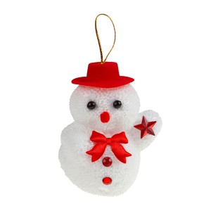 Enfeite Boneco De Neve Isopor-836647-13431