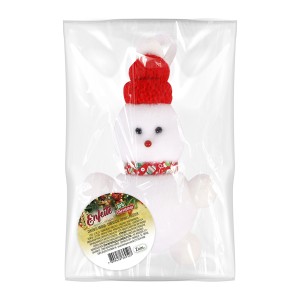 Boneco De Neve Com Gorro De Lã De Isopor-837247-23508