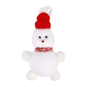 Boneco De Neve Com Gorro De Lã De Isopor-837247-60898