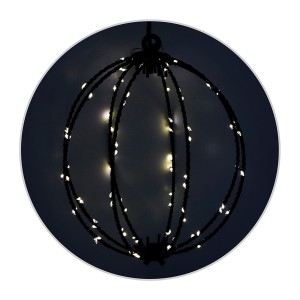 Bola Aramada Com 96 Leds Branco Quente-837918-55471