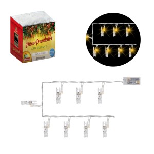 Pisca Prendedor Branco 10 Leds-842921-53257