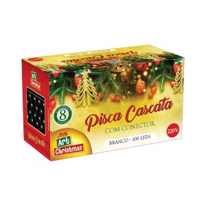 Pisca Cascata Branco 100 Leds-842935-36110