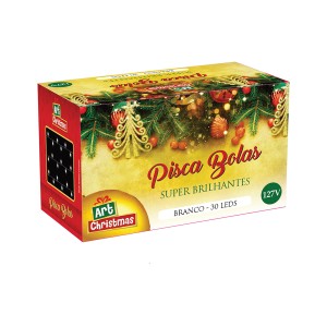 Pisca Bolas Branco 30 Leds-842930