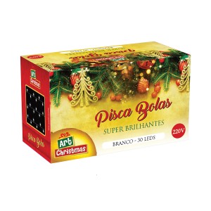 Pisca Bolas Branco 30 Leds-842931