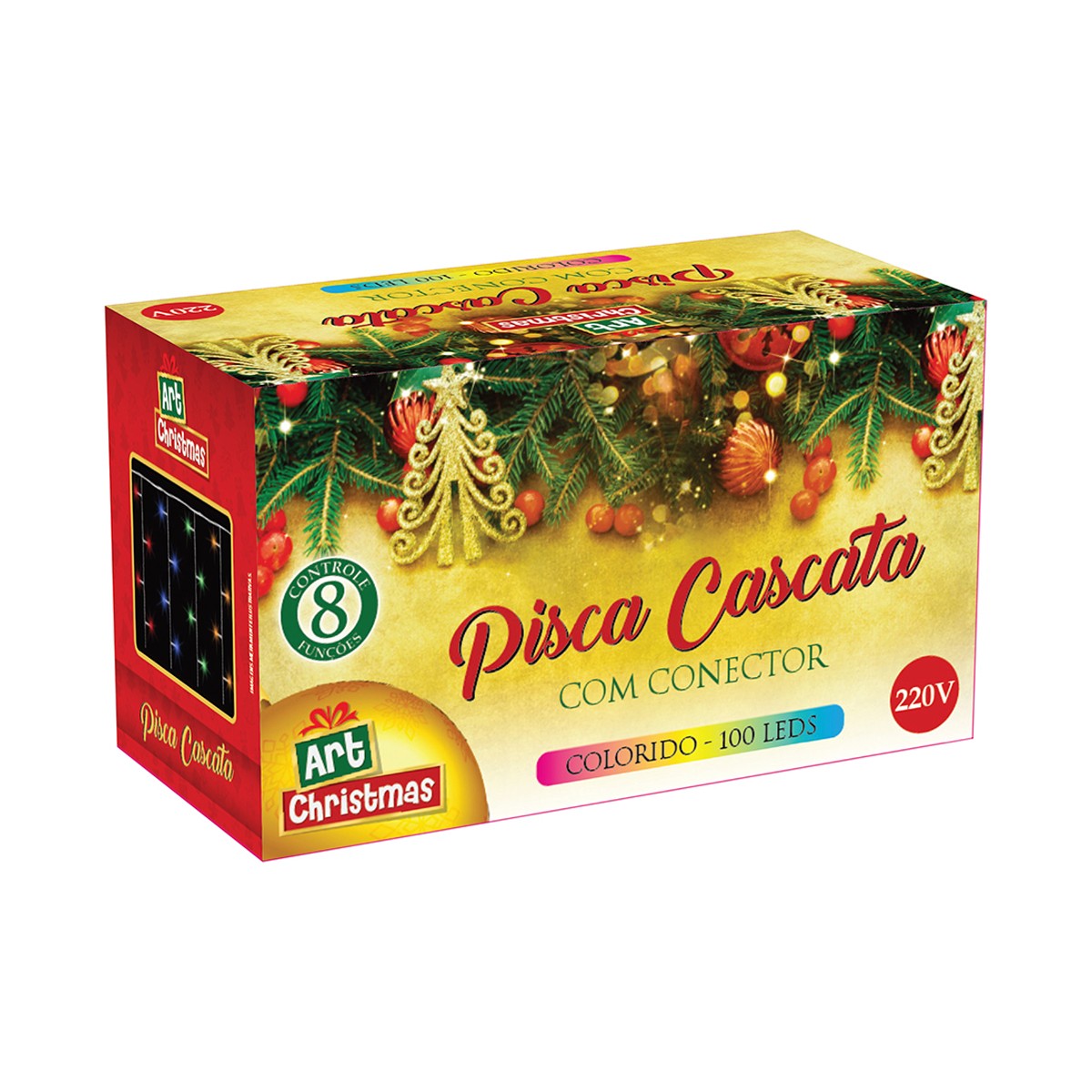 Pisca Cascata Colorido 100 Leds-842937