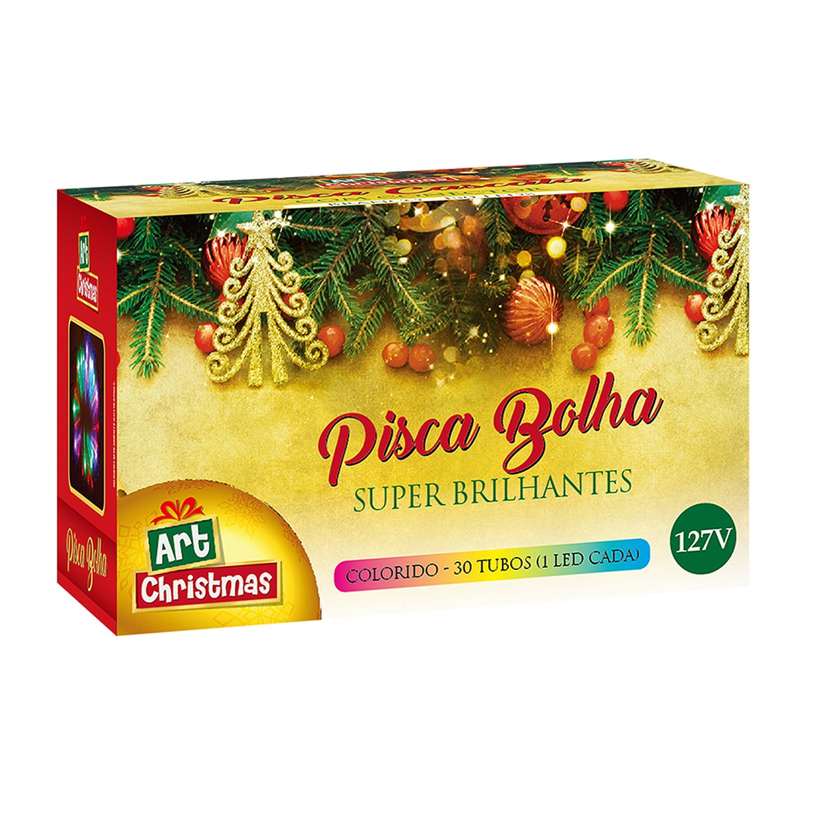 Pisca Tubo Bolhas Colorido 30 Leds-832968