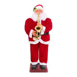 Papai Noel Musical Com Saxofone Que Dança-833158